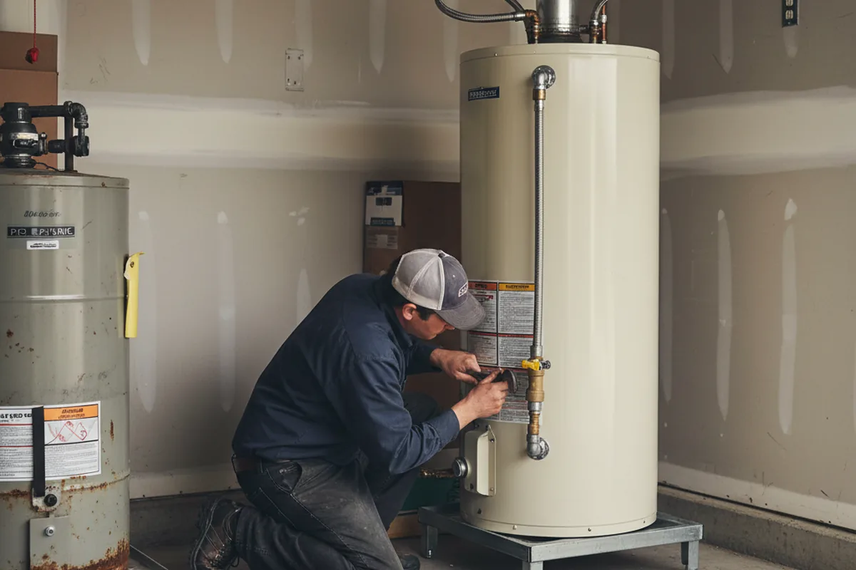 Water heater and shutoff valve replacement in Maryland Heights