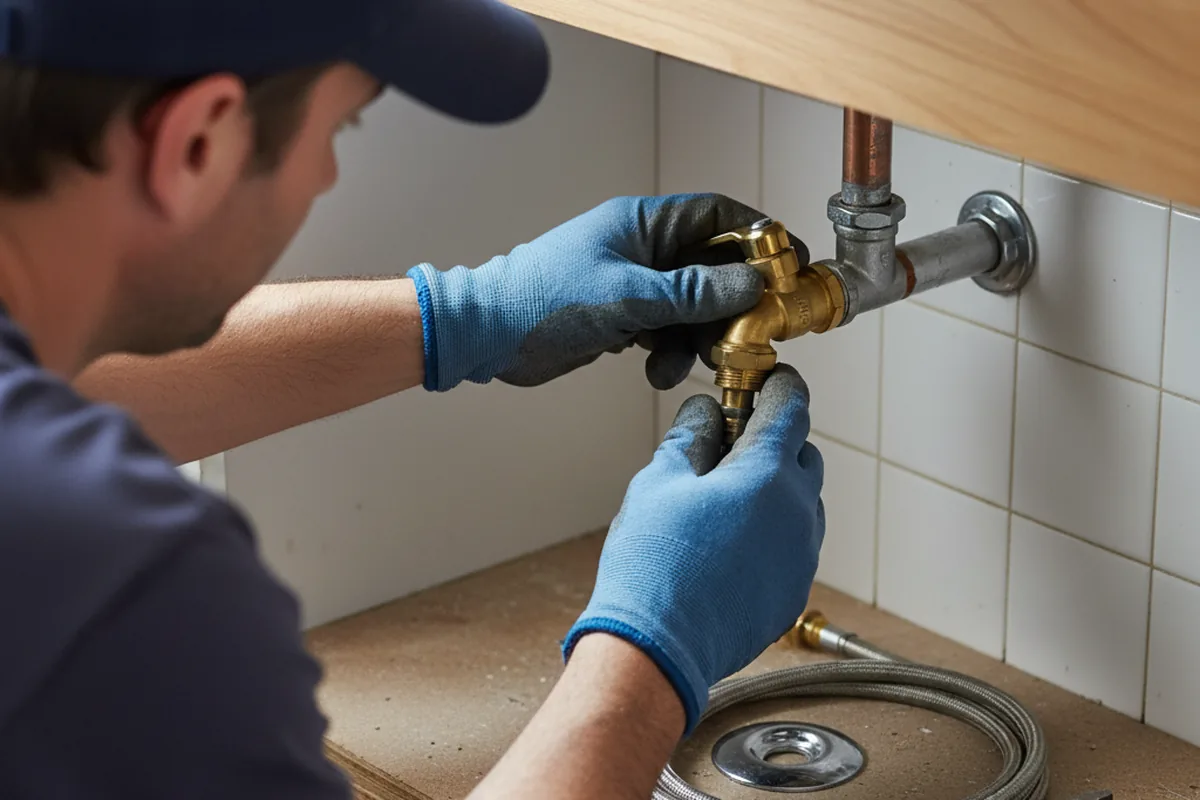 Shutoff valve and fitting work during Repiping in Maryland Heights